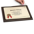 Walnut Drop-In Certificate Plaque Kit (10 1/2"x13")